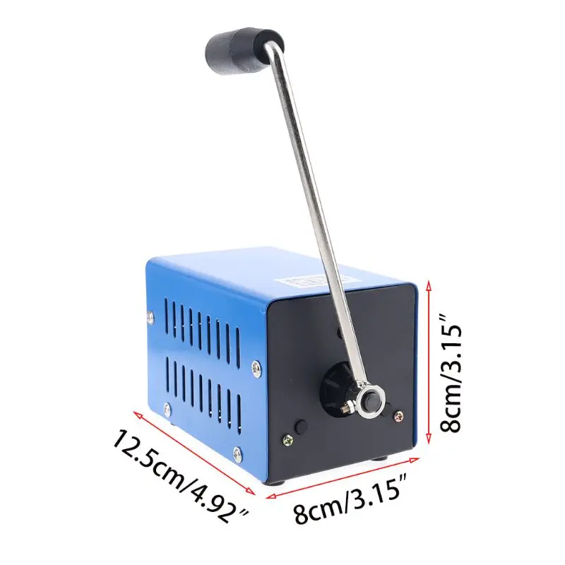 20W Manual Hand Crank Generator Outdoor Portable Emergency Power Supply USB Charging Generator for Cellphone Laptop