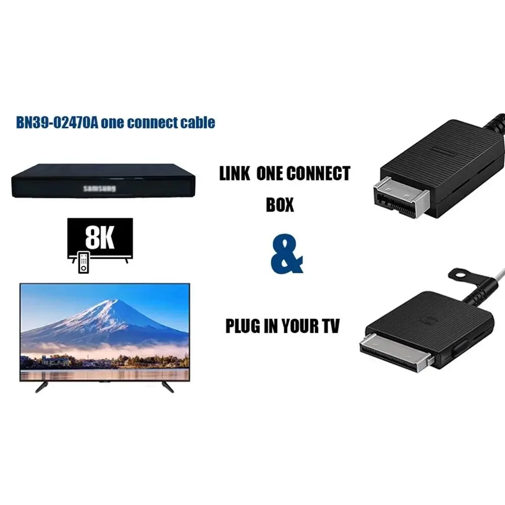 BN39-02470A Compatible with Samsung One Connect Cable is for QN65Q900RBF QE75Q950RBT QN82Q900RBF 16.5FT 5m