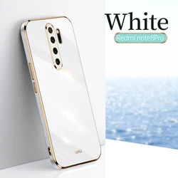 Premium High-Quality Soft TPU Case with Anti-Fingerprint and Camera Protection for Xiaomi Redmi Note 8 Pro (WHITE)