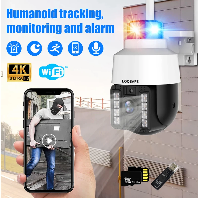 4MPSurveillanceCameraAPPRemoteControlNightVisionVideoRecorderFullColorAutomatic