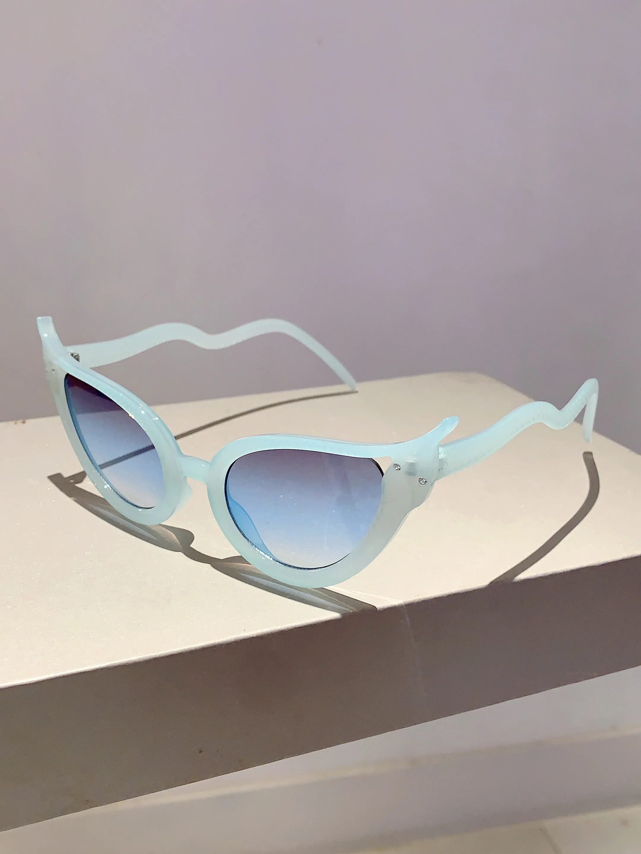 Kammpt neue Cat Eye Sonnenbrille Mode Vintage Schlangen form Rahmen mehrfarbig für Frauen stilvolle trend ige Marke Design Schatten Brillen – Detail 7