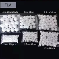 1-4CM Round Styrofoam Balls Christmas Ball White Artificial Mini Foam Craft Balls DIY Wedding Party Festival Decor