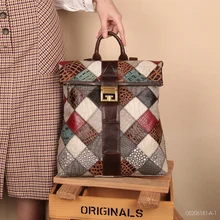 

Women Leather Backpack Vintage Cowhide Laptop Back Pack Female Travel Packsack High Quality Genuine Leather School Bags
