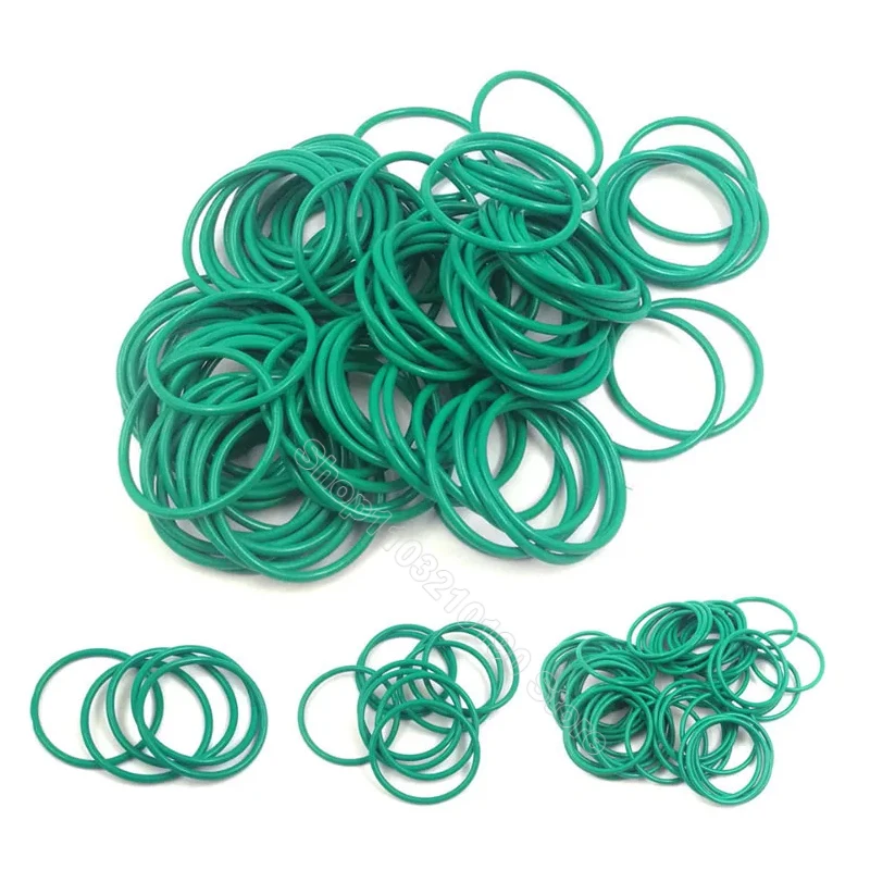 FKM O Ring Sealing Gasket Insulation Oil High Temperature Resistance Fluorine Rubber O Ring Washer OD 3-76mm 1mm 1.5mm rubber o rings sealing gasket silicone o rings rubber washers keycap o rings