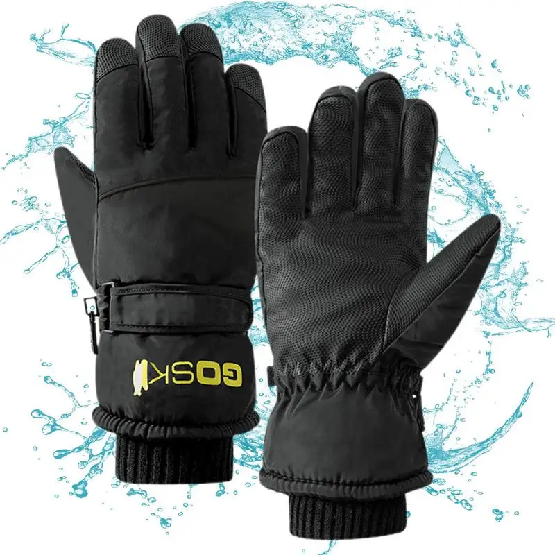 

Перчатки для сноуборда для сенсорного экрана ветрозащитные противоскользящие зимние перчатки лыжные перчатки вкладыши с Thinsulate перчатки для холодной погоды для