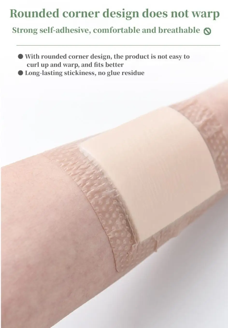 Description Picture 6 of item5 Sizes of Bordered Adhesive Dressing Pad Waterproof Silicone Gel Dressings for Bedsores Sacrococcygeal Buttock Wound