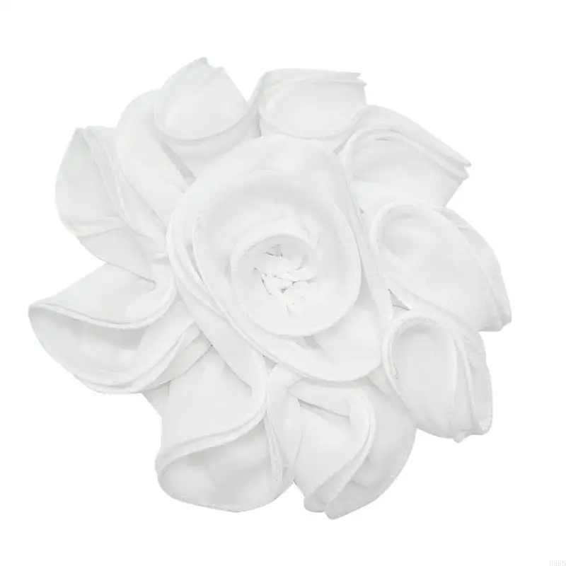 P88B Large Rose Flower Brooches Light Weight Flower Brooch Ceremony Clothes Accessory