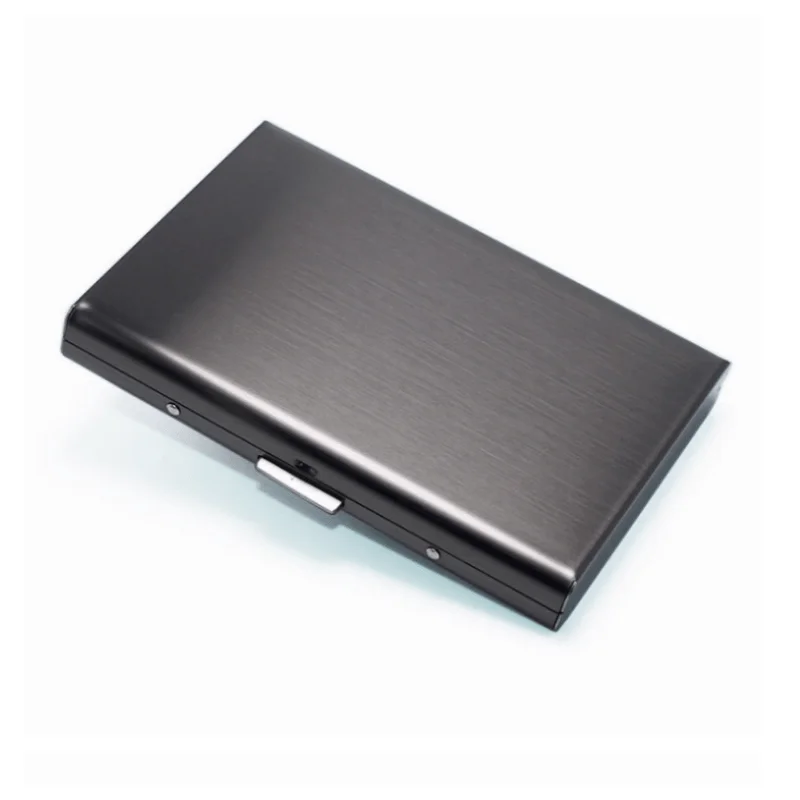 Premium Stainless Steel RFID Blocking Card Holder - Slim Metal Wallet