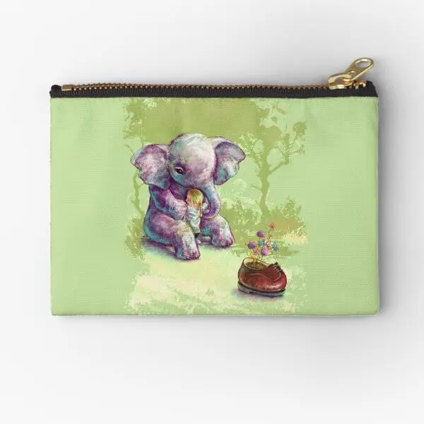 

Чехлы на молнии со слоном для обуви, мужская сумка, косметическая упаковка, женский чистый кошелек, трусики для ключей, карман для монет, носков, маленькое хранилище для денег