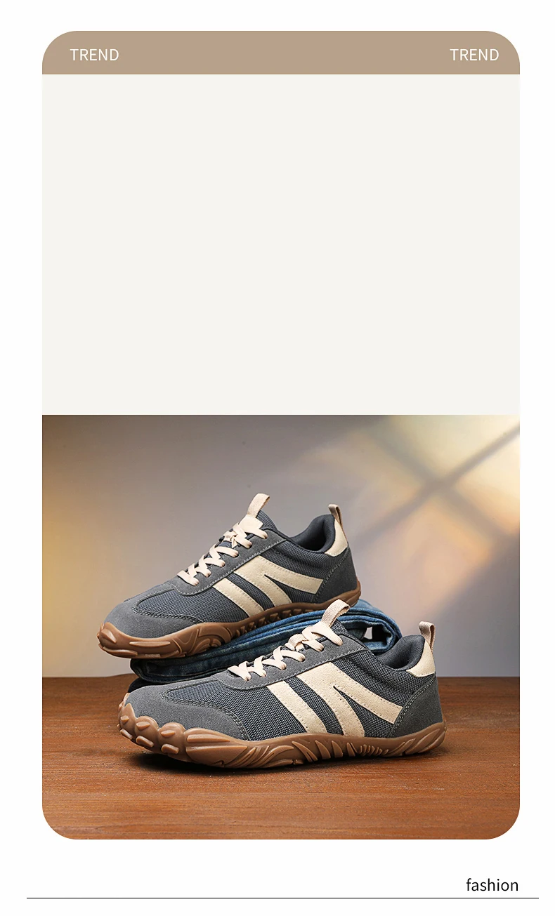 Herren- und Damen-Barfußschuhe mit breiter Zehenbox, Zero Drop, minimalistische Sneaker, rutschfeste Outdoor-Walking- und Trainingsschuhe – Detail 6