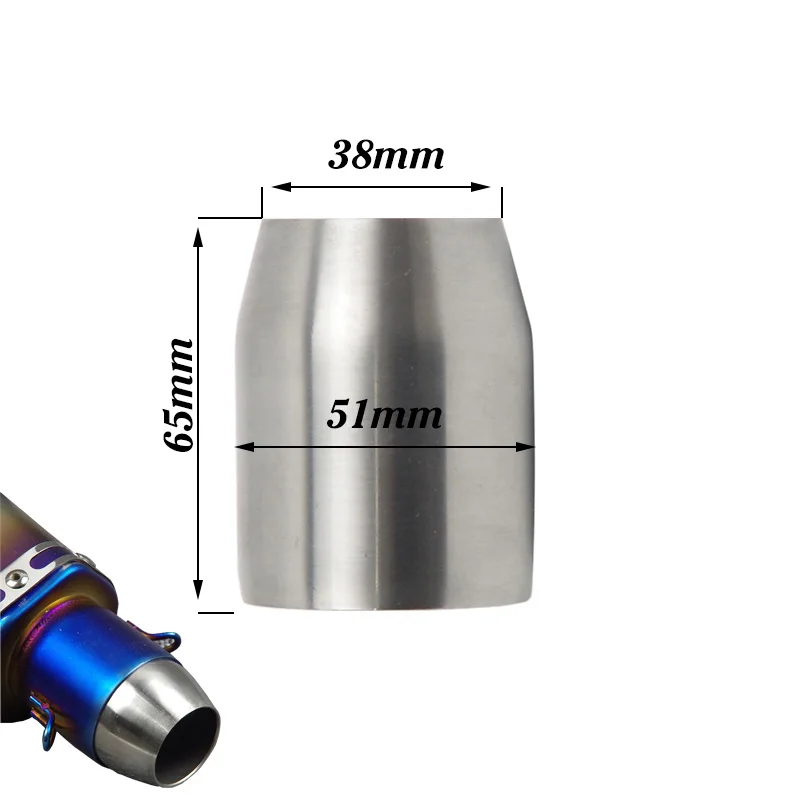 Universal Motorcycle Exhaust Muffler Adapter Connector Tube