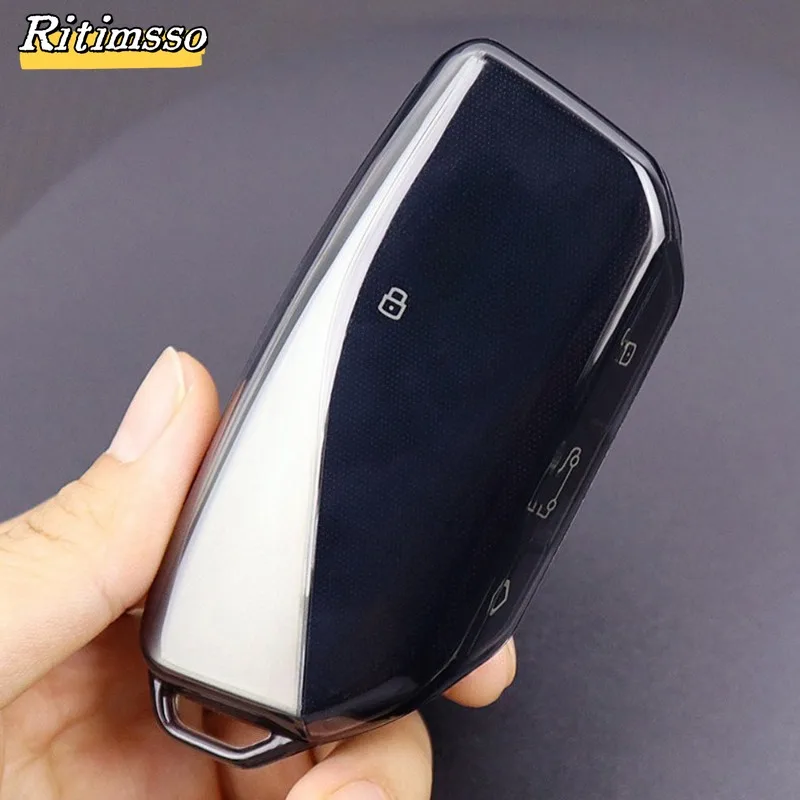 Transparent Soft TPU Car Smart Key Cover Case - Premium Accessories