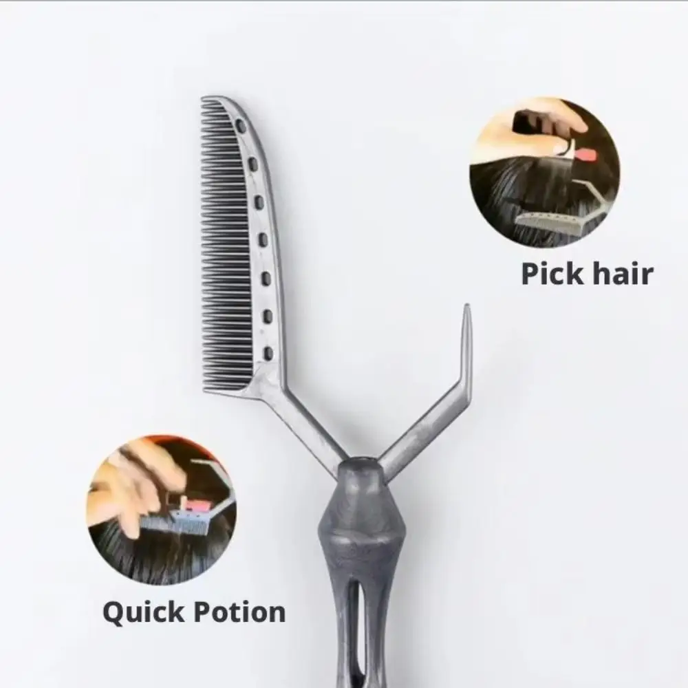 3pcs/set New Hair Cutting Perm Comb Plastic Grey Barber Shop Hair Perm Comb Hairdressing Combs Barber Accessories
