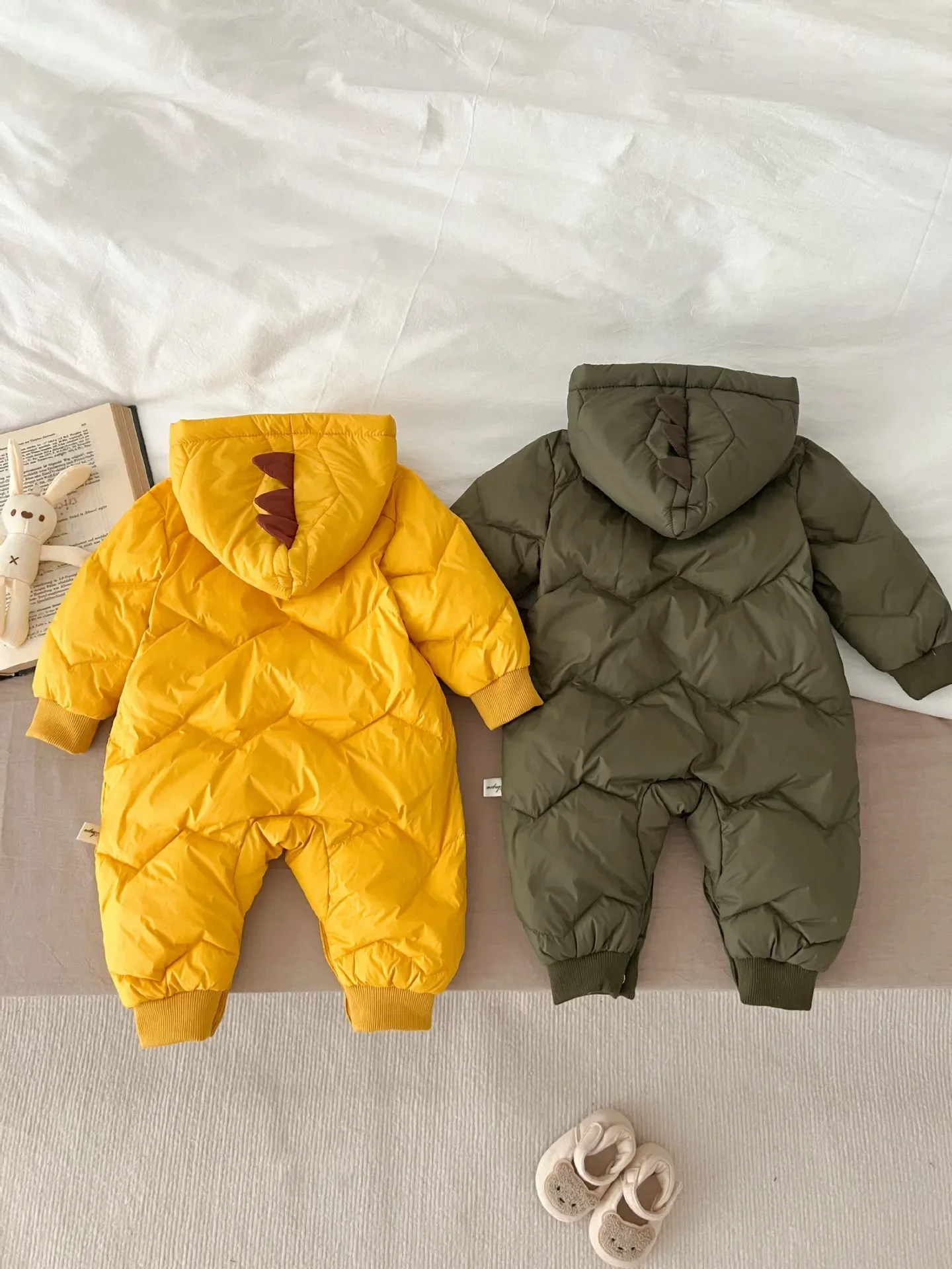 winter Newborn Infant Baby Boys and Girls Romper Down Jackets Romper White Duck down Onepiece Kids Fashion Baby clothing