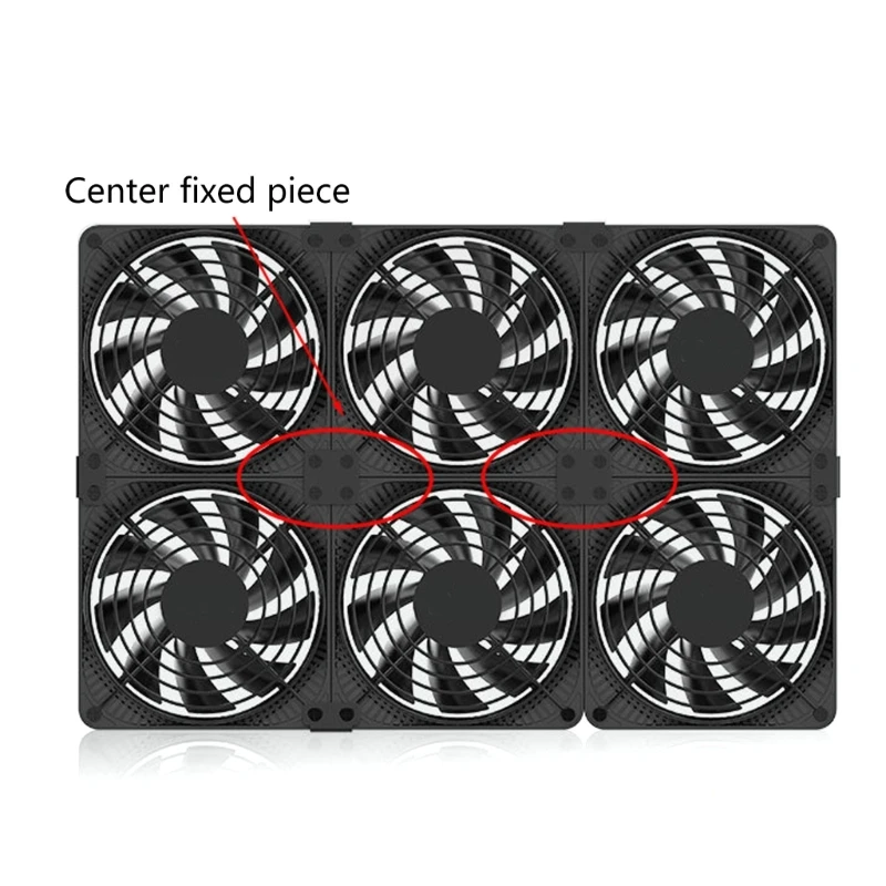 2Pcs Buckle C-shaped Parallel Bracket 12cm-14cm Computer Cooling Fan Fixing Conn