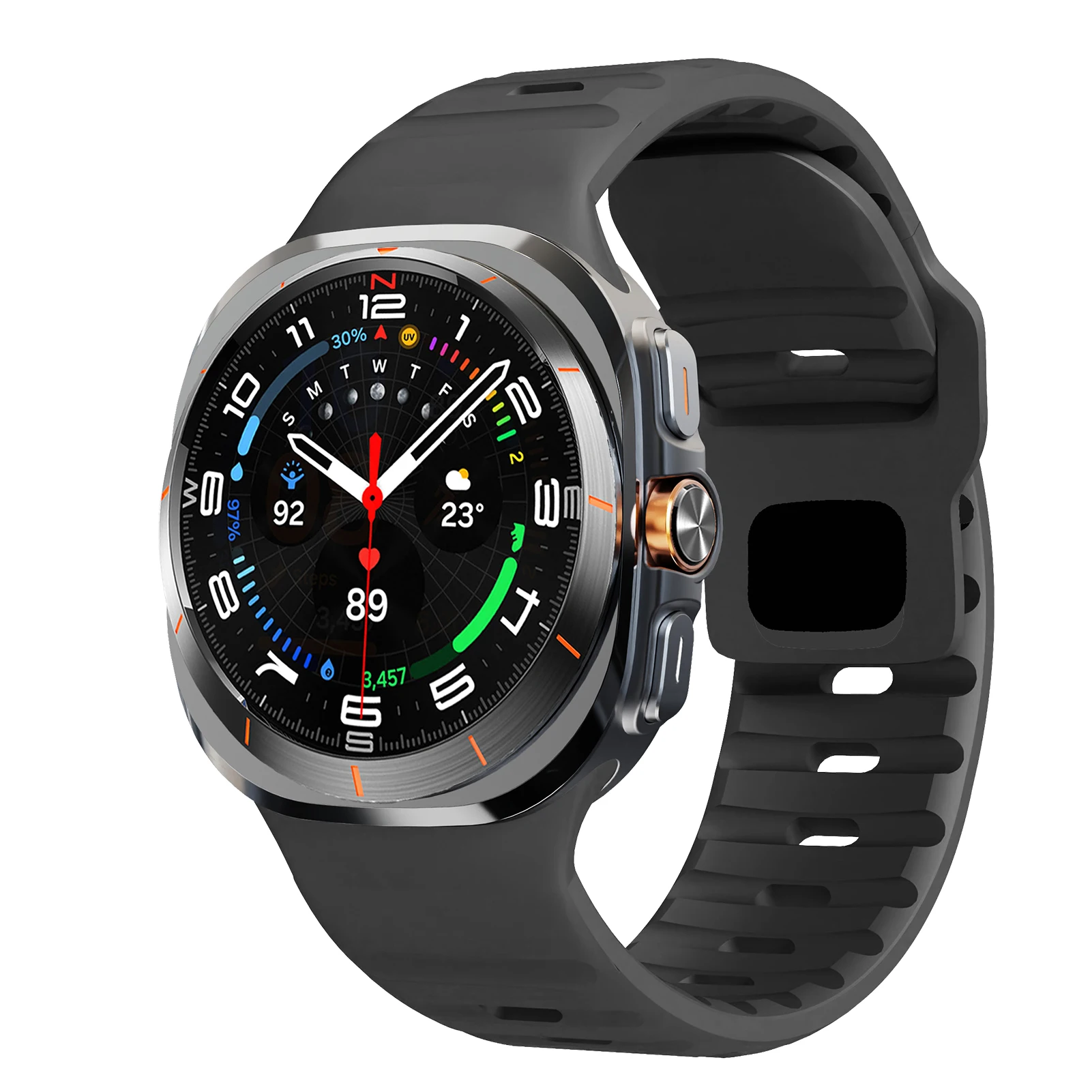 Enhanced Silicone Sport Strap for Galaxy Watch Ultra 47mm - Premium Watch Accessories