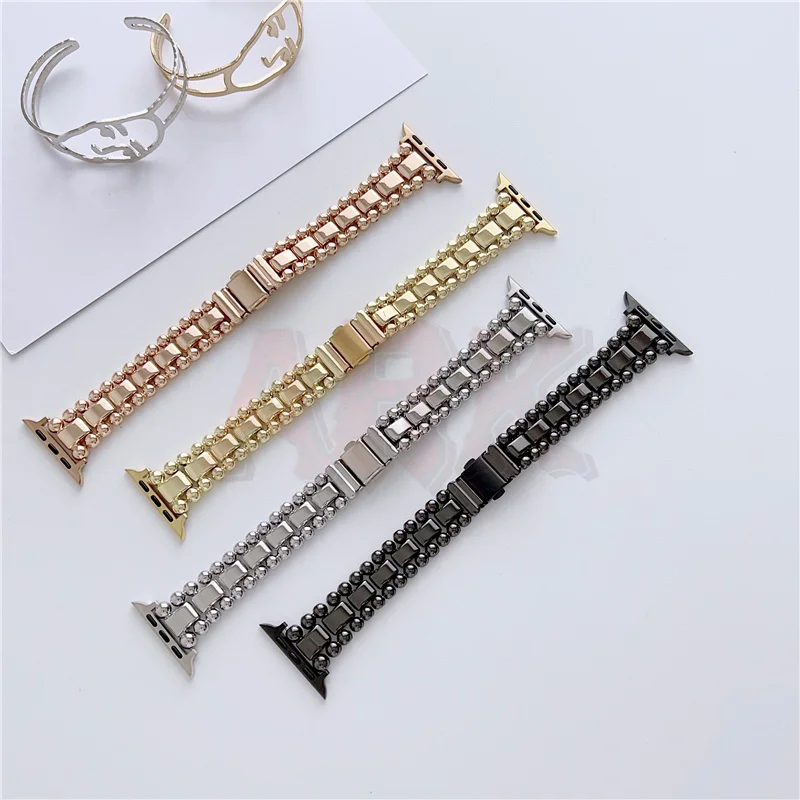 steel-strap-For-HK8-HK9-Pro-Max-band-44mm-40mm-45mm-49mm-Beaded ...