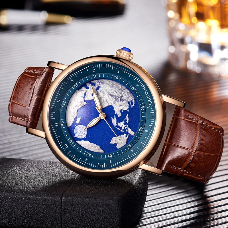 2023 Orologio Casual Moda Uomo Orologio in pelle Top Brand Orologi di lusso Impermeabile Luminoso Orologio da polso al quarzo semplice Cloc_voghion.com