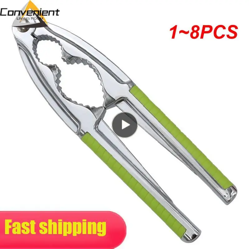 

1~8PCS Multi-Function Stainless Steel Nutcracker Pine Pecan Hazelnut Pliers Quick Walnut Cracker Nut Cracker Sheller Opener