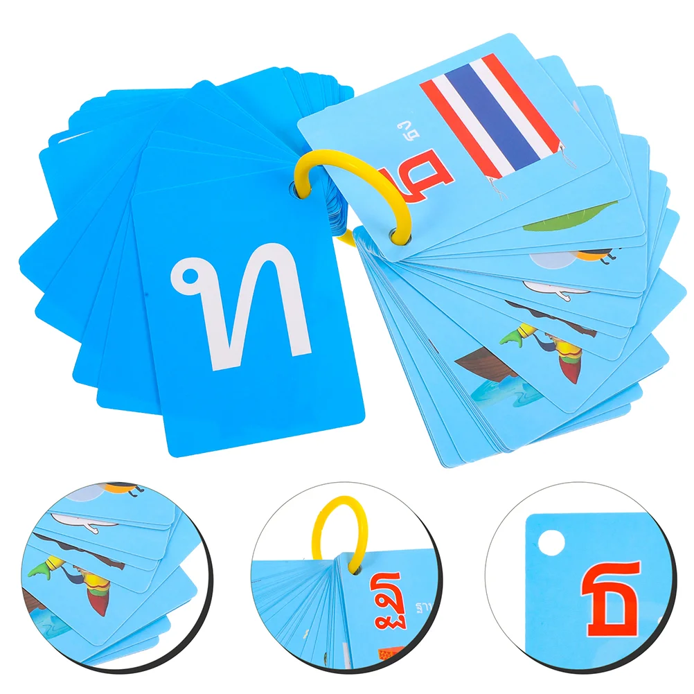 

Study Cards Thai Language Flash Toddler Home School Supplies for Toddlers 2-4 Years Vocabulary Builder Adults Flashcards Kids