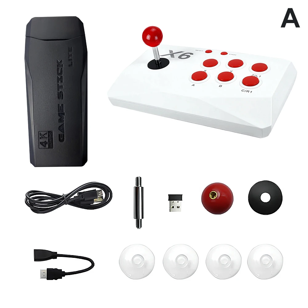 M8-X6 Arcade Video Game Console with Arcade Joystick Built-in 20000+ Games 32/64/128G for MAME/Sega/PS1/Atari