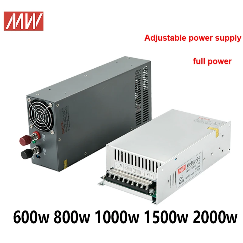 

2000W Switching Power Supply 1500W 1000W 600W 800W 12V 24V 36V 48V 60V 220V 110V 20A 60A 80A 100A 50A 40A CC/CV Adjustable