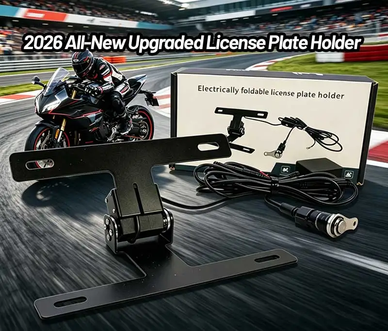 2026 CFMOTO 450sr 675sr-r 250 800nk용 조정 가능한 번호판 마운트 브래킷 간편한 작동을 위한 프리미엄 버튼 스위치
