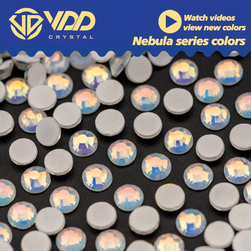

VDD New Color SS6-SS30 White-Nebula Glass Rhinestones Crystal Flatback Glitter Strass Stones For Nail Art DIY Crafts Decorations