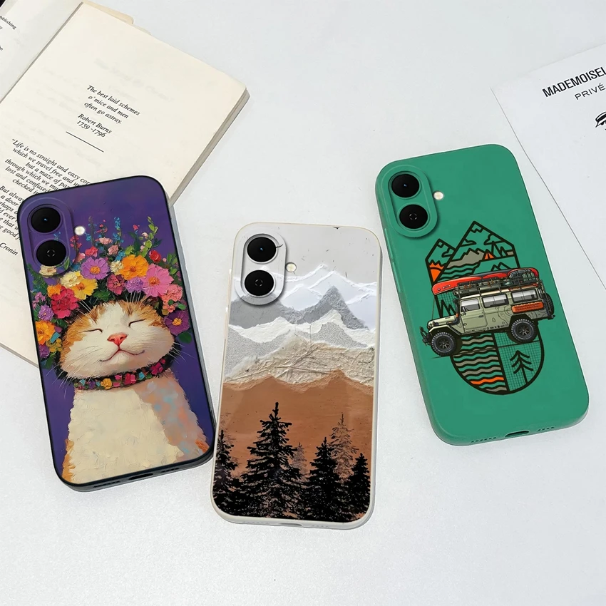 Pretty Flowers Pattern Full Coverage Soft Silicone Phone Case Cover