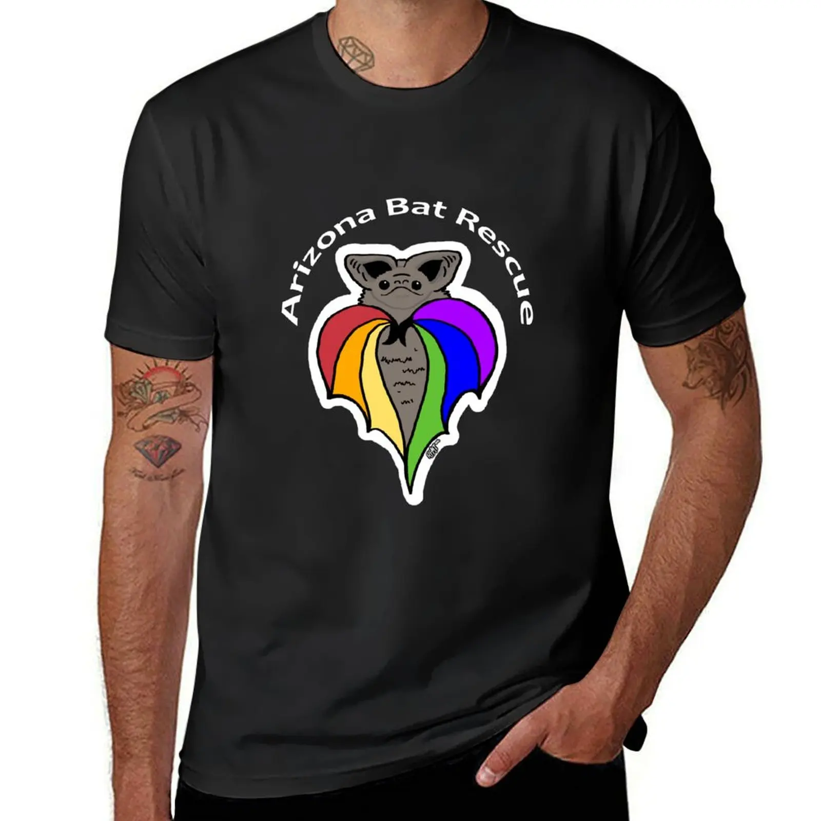 

Batty and Proud T-Shirt vintage boys whites korean fashion mens graphic t-shirts
