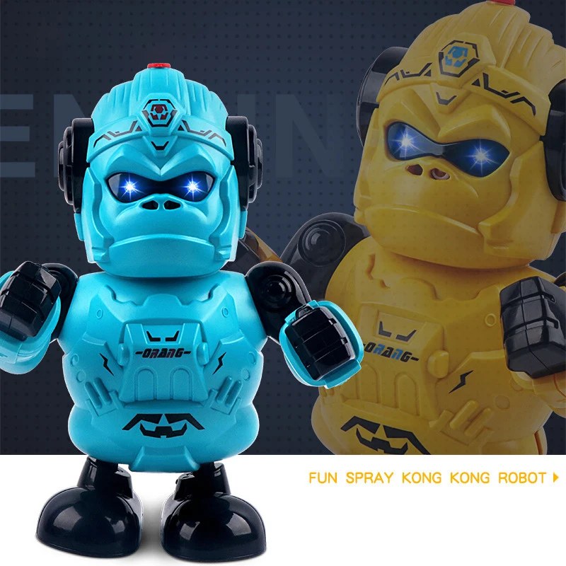 Toys robot Animal Model Orangutan Electric Dance Light Music Function Rc Robot Children Birthday Christmas Gifts Toys For Boys A 6