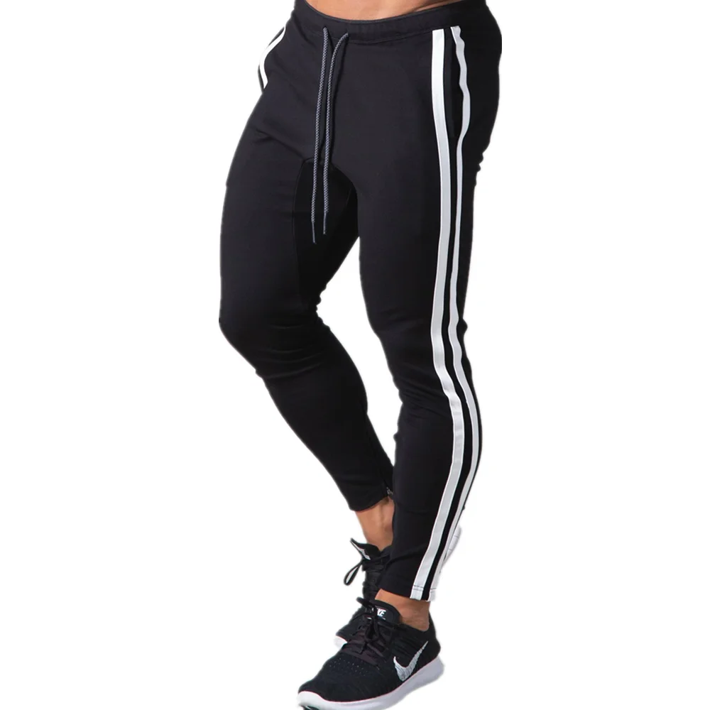 Men Black Joggers Sweatpants Casual Pants Gym Fitness Workout Sportswear Trousers Autumn Crossfit Running Sport Trackpants