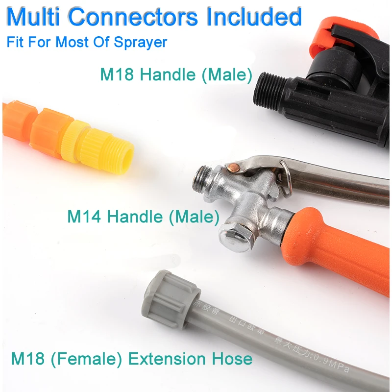 New Retractable 2.2/3.2m Spraying Rod For Hand Pressure Sprayer Outdoor Garden Pesticide Spray Tree Watering Can Accessories 5