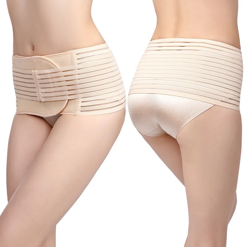 Postpartum Belly Band Belly Band Pregnant Women Postpartum Belly Belt Waist Breathable Body Shaping Correction Belt Pelvic Back Stretcher Posture Corrector