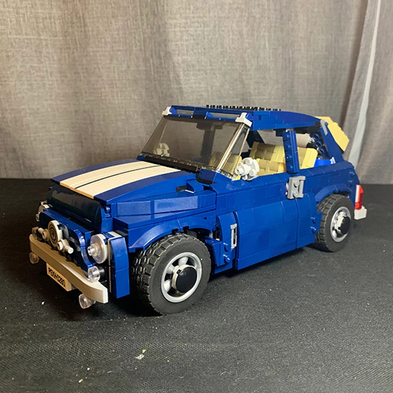 

MOC Building Blocks for Fiat Nuova 500 Creative Expert City Car Model Blocks 10271 Cars Modified DIY Toys for Children Xmas Gift