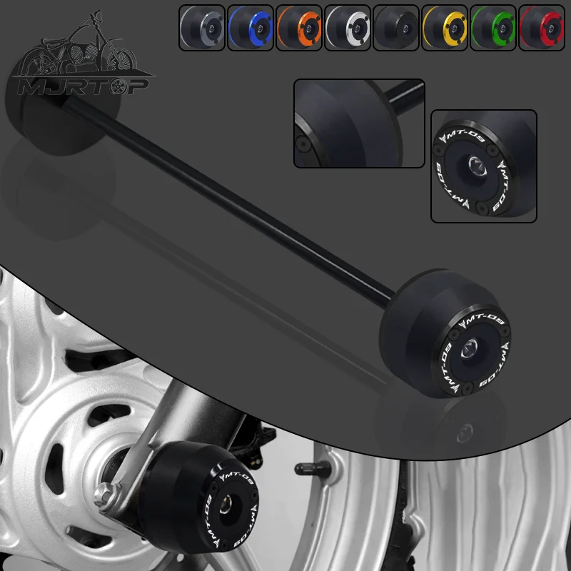 

For YAMAHA MT-09 MT09 FZ-09 FZ09 XSR900 MT 09 2017-2022 Motorcycle Front & Rear Wheel Fork Axle Sliders Cap Crash Protector Kit