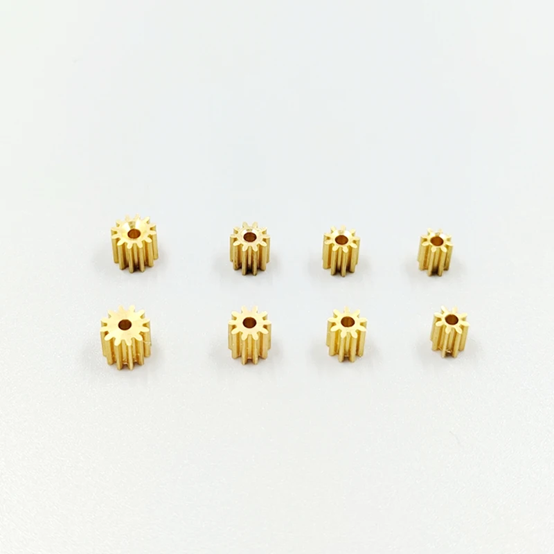 1PCS Metal Pinion Gear Brass 7T 8T 9T 10T 11T 12T 13T 14T 16T 18T Teeth 0.4M For 1mm 1.5mm 2mm Shaft Size Motors