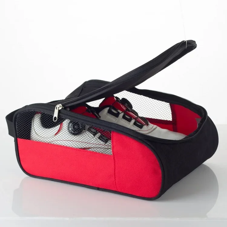 

Portable Mini Golf Shoe Bag Nylon Carrier Bags Golfball Holder Lightweight Breathable Pouch Pack Tee Bag Sports Accessories