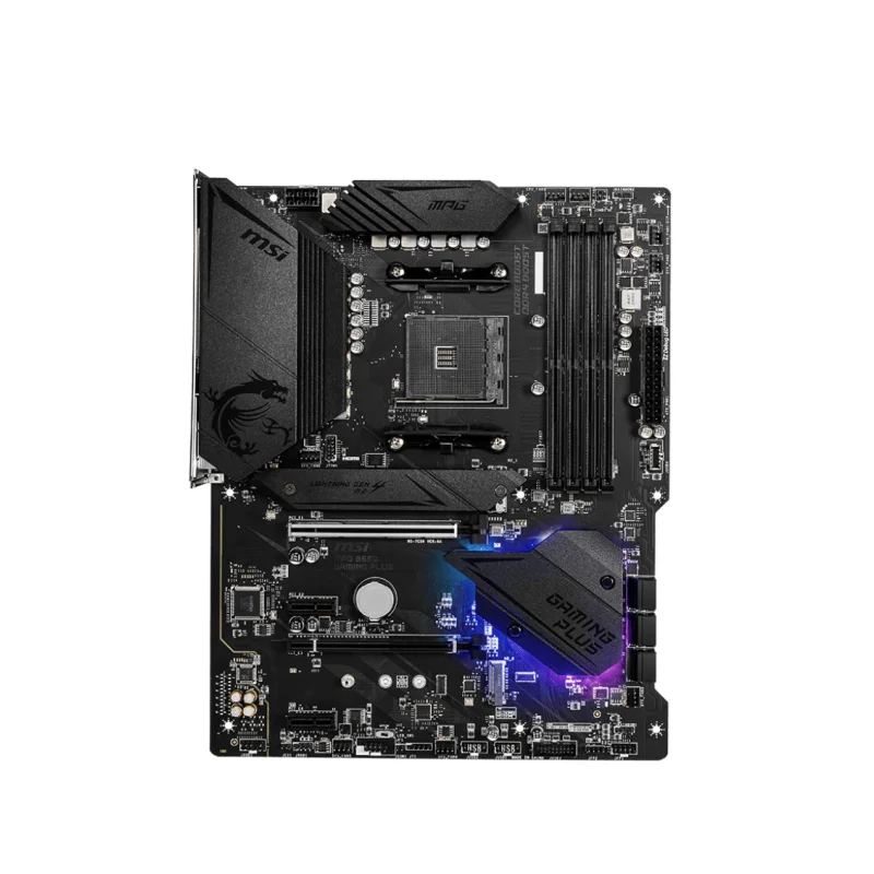 Placa-mãe MSI MPG B550 GAMING PLUS AM4 AMD B550 4XDDR4 3200 2XPCI