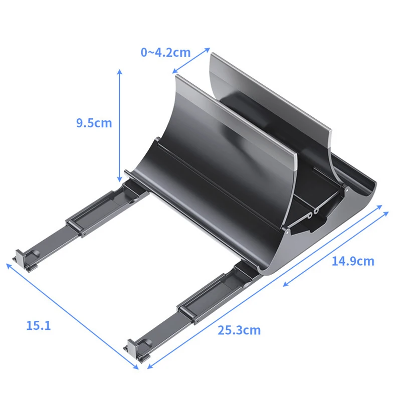 Vertical Laptop Stand Desktop Heat Dissipation Silicone Non-slip Notebook Dock Gravity Holder for MacBook Surface iPad Tablet