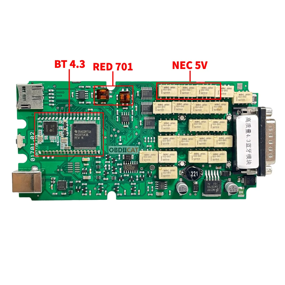Фото A + 2021,11 новейшие Одноплатные новые VCI TCS Pro Multidiag Pro + Bluetooth V3.0 NEC Реле 9241A DS TCS PRO OBD2 для автомобилей/грузовиков №2