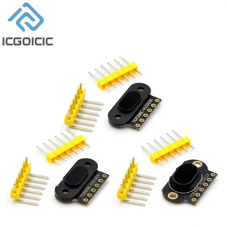 Laser Ranging Sensor Module TOF Time-of-flight Distance IIC Output for Arduino VL6180 VL53L0X VL53L1X TOF050C 200C 400C