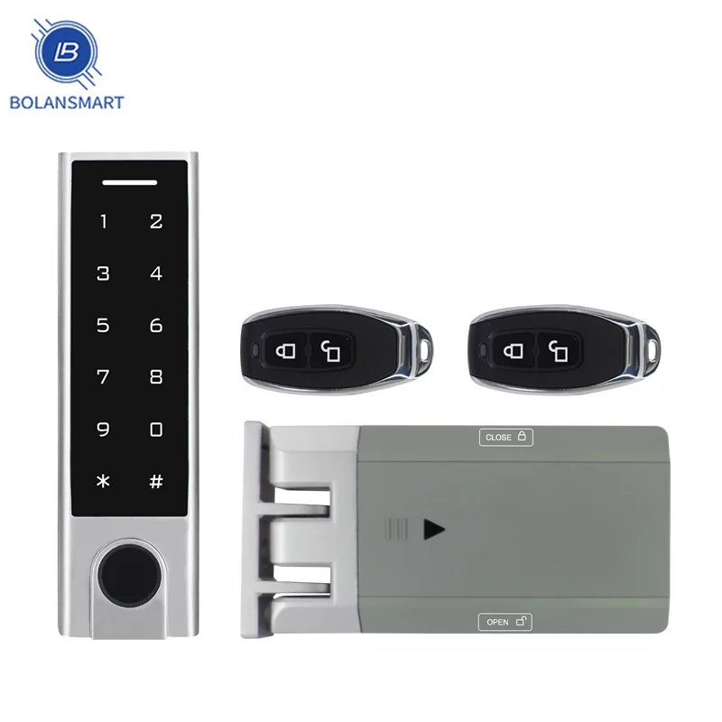 free shipping IP65 Wireless metal Fingerprint Lock Kit access control