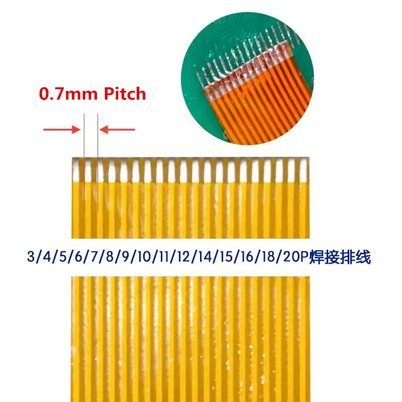 1Pcs/lot FPC FFC Cable PCB Wire Connector 0.7mm Pitch 3-40 Pin Electrical Wire Connectors
