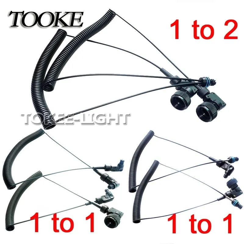 Scuba Multi-core Fiber Optic Cable For INON Z330 Z240 SEA & SEA YS-D2 Strobe Diving Waterproof Housing Case Lighting