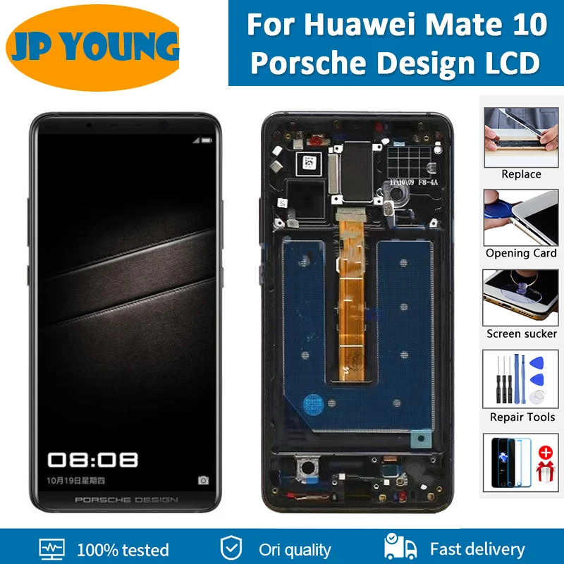 Lcd Originale Da 6.0 "Per Huawei Mate 10 Porsche Design Display Lcd Touch Screen Digitizer Sostituzione Del Pannello Con Cornice