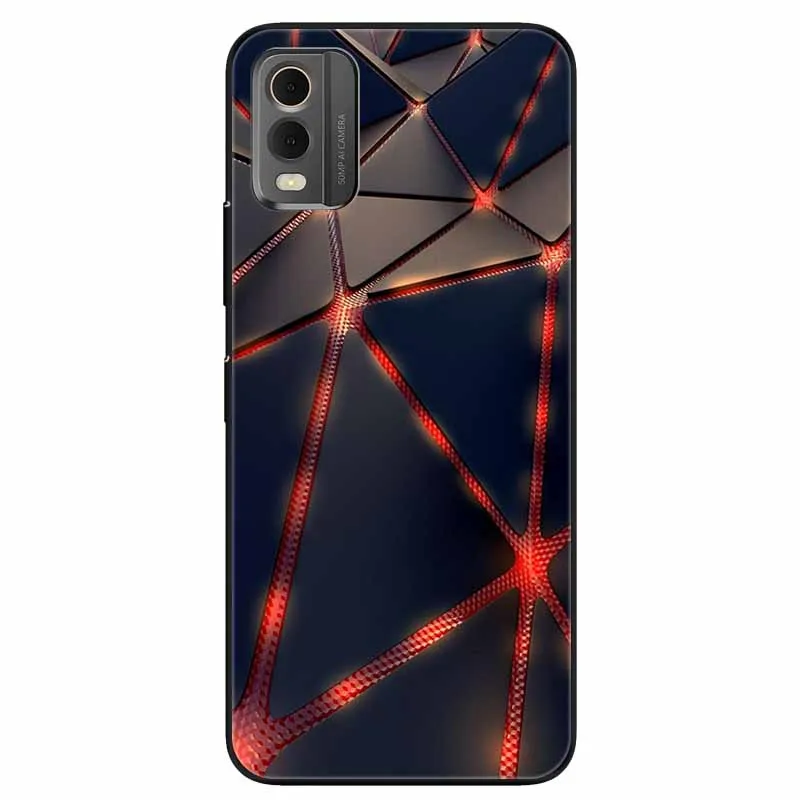 Cartoon Silicone Protective Soft Bumpers with Cool Wolf Design Phone Case