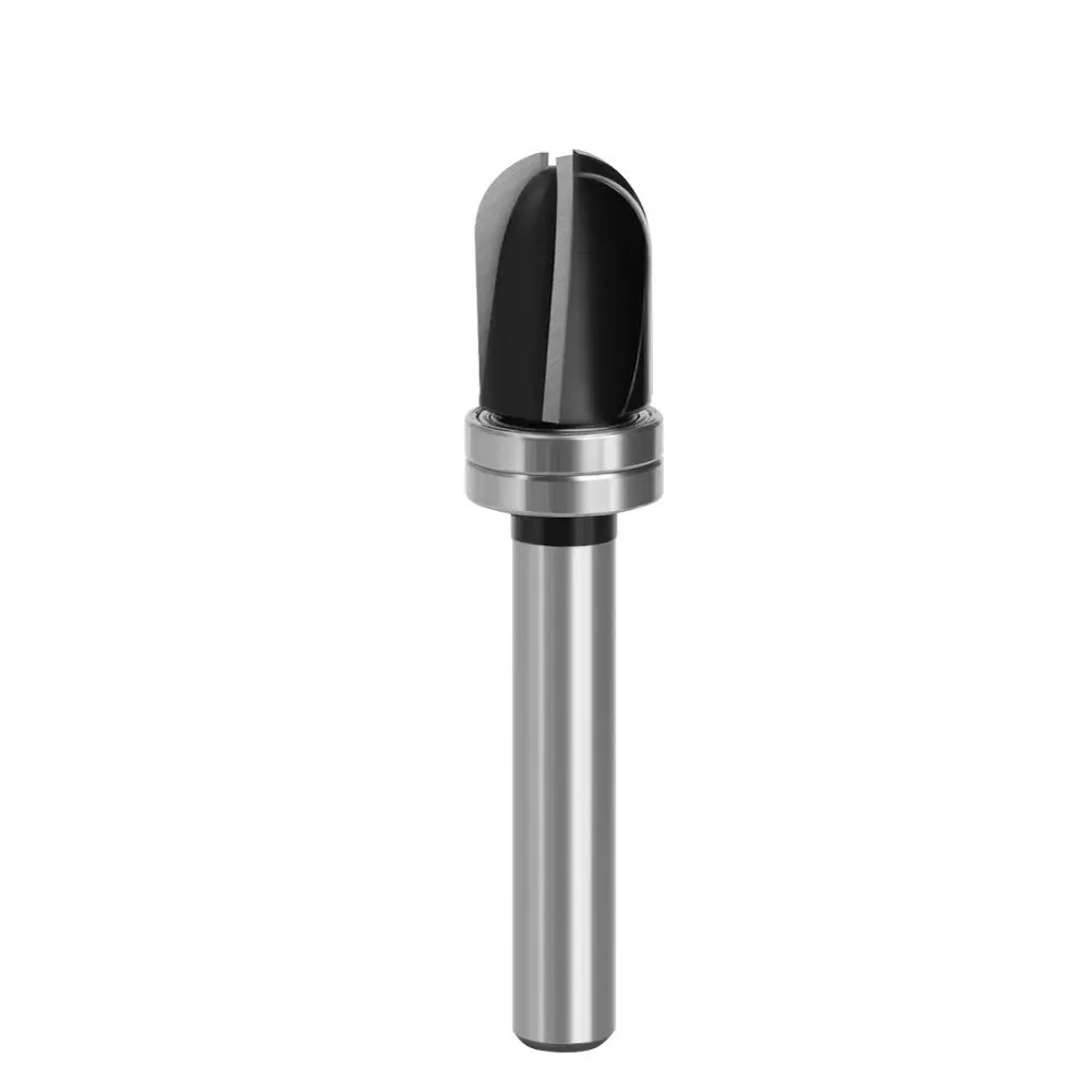 

12mm 1/2" Shank Milling Cutter Durable with Bearing Round Nose Engraving Machine 3 Edge Router Bits Woodworking Tool