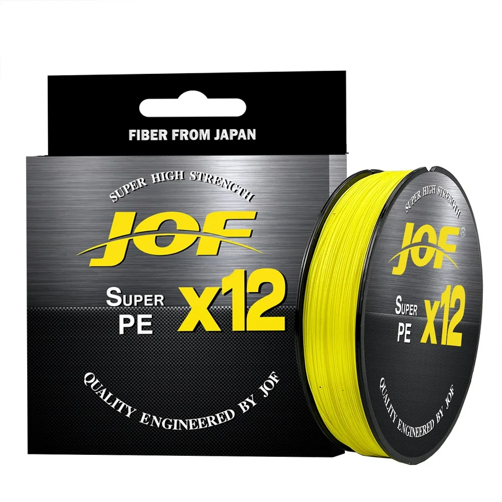 JOF Brand 12X Fishing Line 300M 12 Strands Braided Fishing Line Multifilament PE Line For Carp Fishing Wire 25-92LB 0.14MM-0.4MM