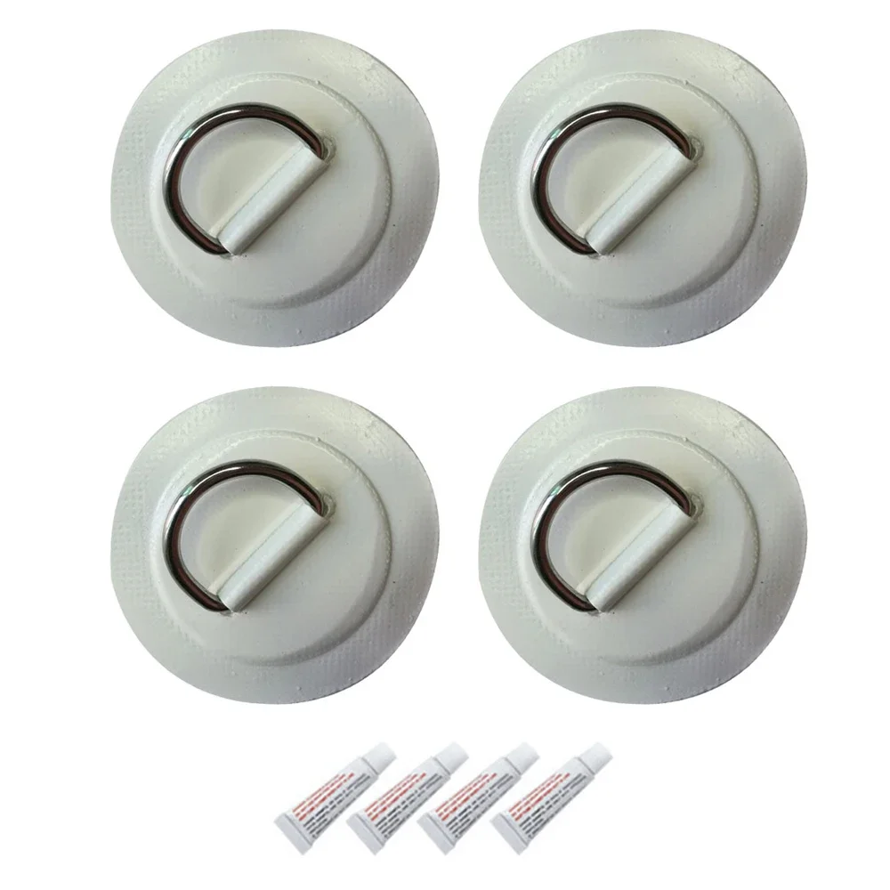 Boat Patch Surfboard Traction Pad Surfboard Strap Surfboard Leash Surfboard Screws Surfboard Fin Surfboard Rack Holder Surf Wax Surfboard Dinghy Boat PVC Patch With Stainless Steel D Ring Deck Rigging SUP Board Round Ring Pad with Elastic Bungee Rope Kit